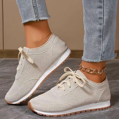 Fashion New Solid Colour Women Vulcanize Shoes Flat Lace Up Casual Ladies Sprot Shoes Shallow Walking Zapatillas Loafers Women Sneakers