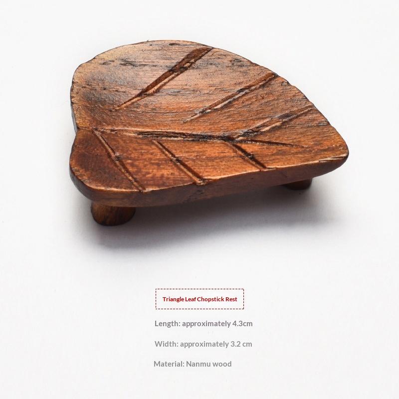 Creative Japanese Chopsticks Holder Wooden Chopstick Pillow Spoon Fork Knife Stand Table Decor Chopstick Rest Tableware Holder