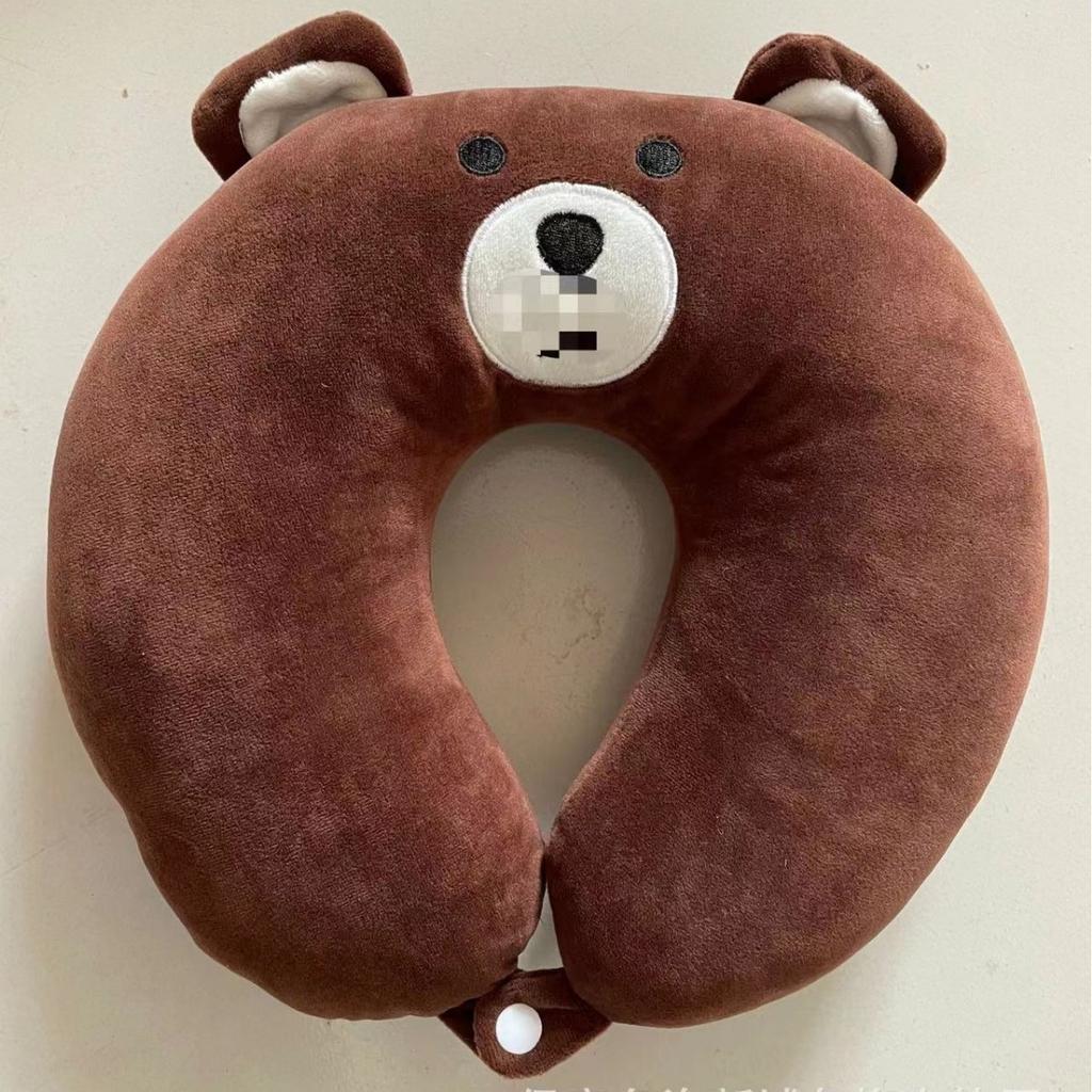 Cute Cartoon Neck Pillow Throw Pillow U-shaped Pillow Plush Toy Comfortable Nap Pillow