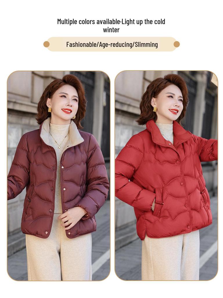 Luomeng 2025 Stylish Winter Down Jacket for Middle-aged & Elderly Women