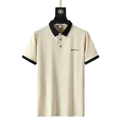 Pánské polokošile bavlněné tričko business casual letní tričko s krátkým rukávem