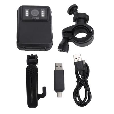 Body Mounted Camera Night Vision 1080p HD Portable Body Wearable Video Camera Loop Recording 130 Degrees