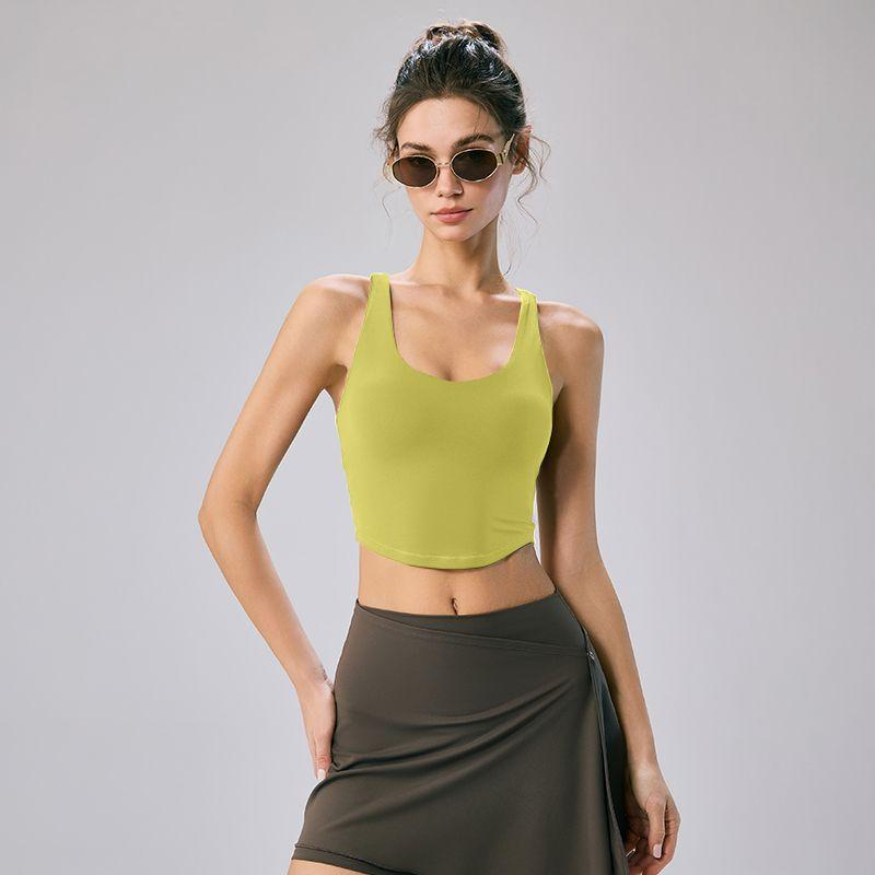 Mitaogirl Kendall Style Top Women's Sports Underwear Backless Yoga Workout Clothes Outer Wear Running Quick-Drying Vest
