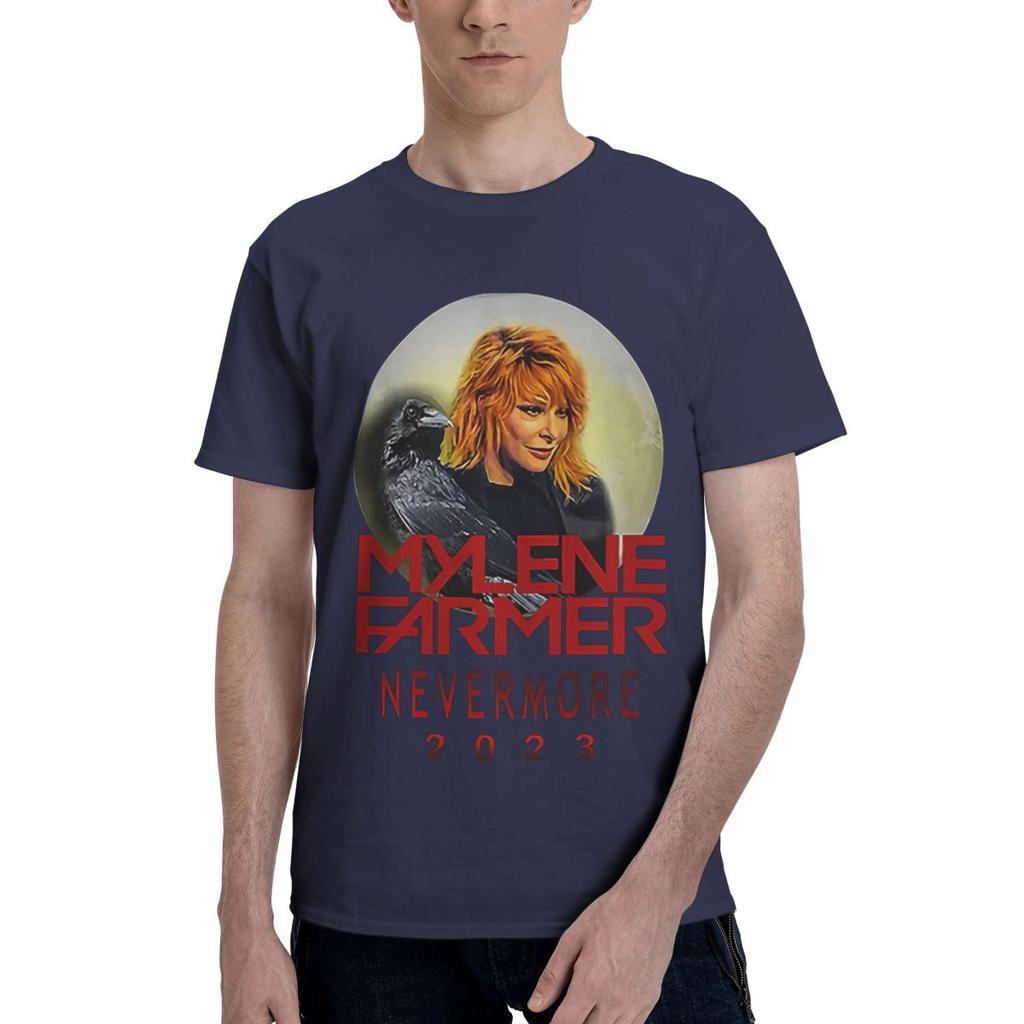 MyleneFarmer Nevermore Tour 100% Baumwolle Lässiges Atmungsaktives Bequemes T-Shirt Herrenbekleidung Marken Herrenhemd
