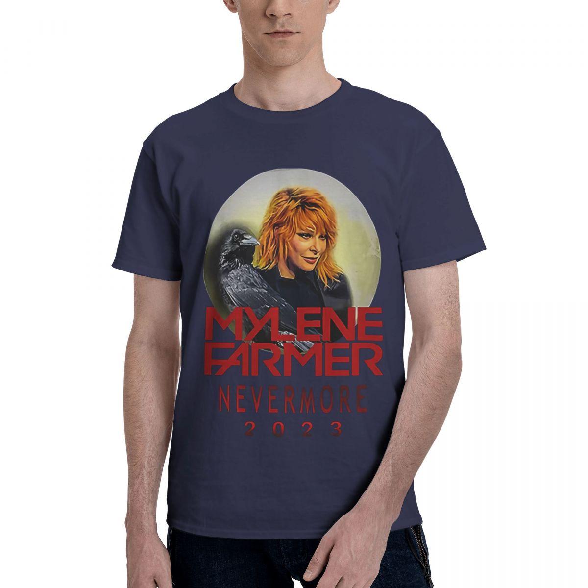 

MyleneFarmer Nevermore Tour 100 Cotton Casual Breathable Confortable TShirt Mens Clothing Brands Mens Shirt 4XL