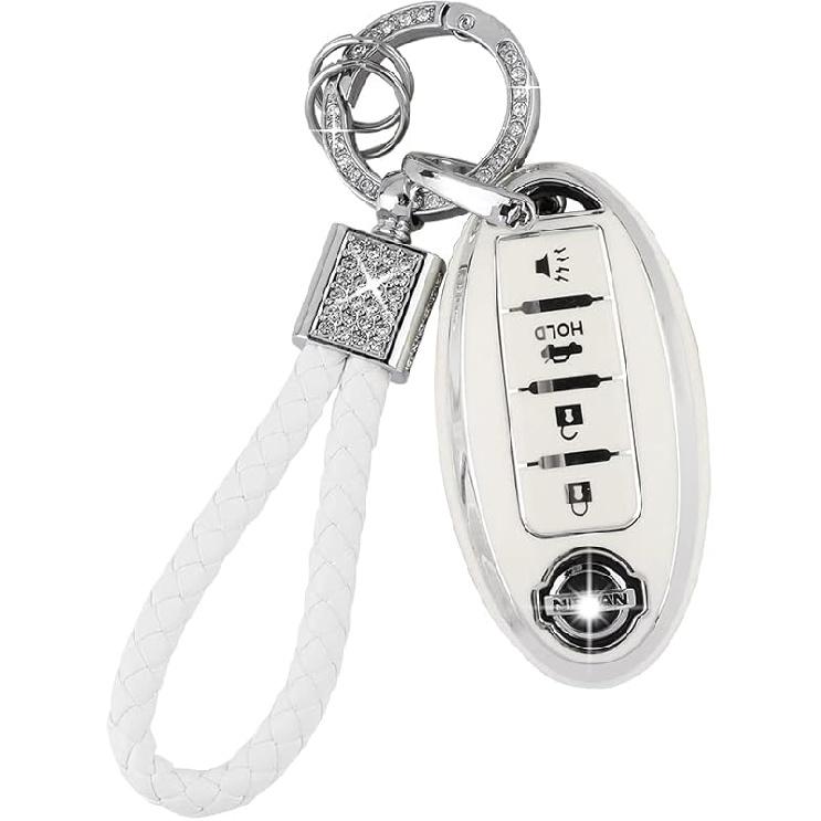 PIFOOG Key Fob Cover For Cadillac SRX CTS CT6 XTS XT5 XT6 XT4 ATS Accessories TPU 5 Button Keys Case Shell Protecor Glitter Car Keychain Girly Women