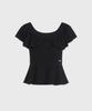 MICANE Vieia Frill Peplum Blouse