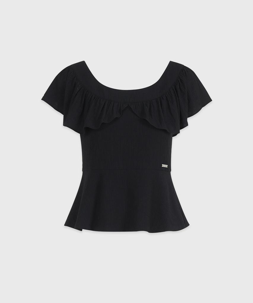 MICANE Vieia Frill Peplum Blouse