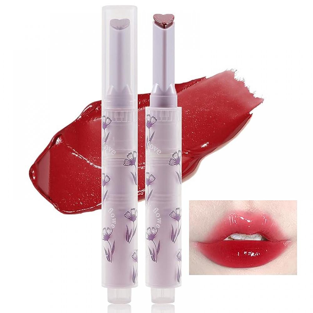 Jelly Lipstick, Tinted Glasting Melting Balm, Heart Shape Lip Gloss Lip Stain, Long Lasting Moisturising, High Pigmented