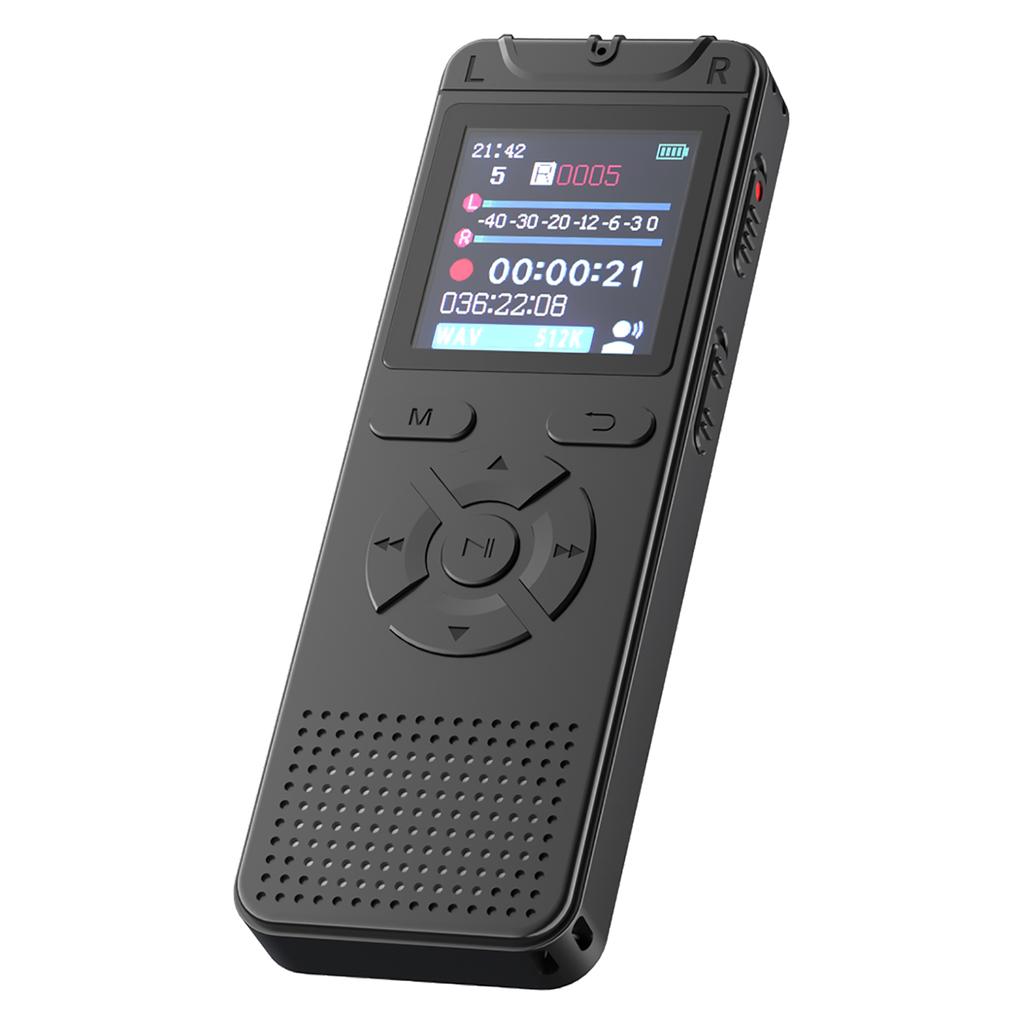 Portable Meeting Voice Recorder 50 Hours Recording Time 1.44  Screen Clear Sound for Students Journalists Professionals Meetings