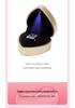 Heart-Shaped Piano Lacquer LED Jewelry Box for Rings and Pendants
