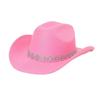 Fashion Versatile Western Cowboy Hat Internet celebrity ins temperament sweet love bright diamond jazz hat