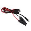 180CM Length DC 8MM Adapter Cable Polarity Marked 12AWG Wire 200Watt Support 36Volt 13Amps Female Positive Red For Camping