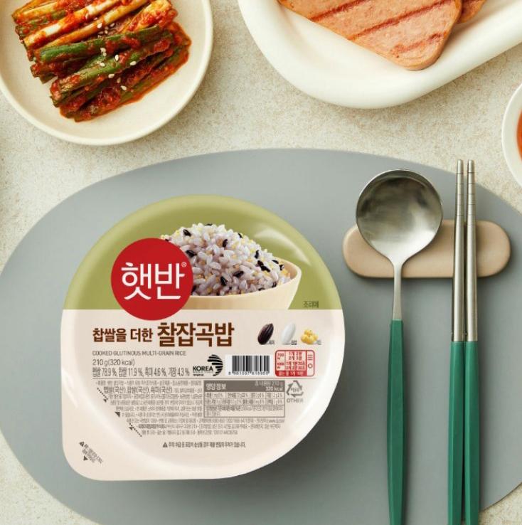 CJ Hetban Cooked Multi-grain Sticky Rice 210g X 8 Packs