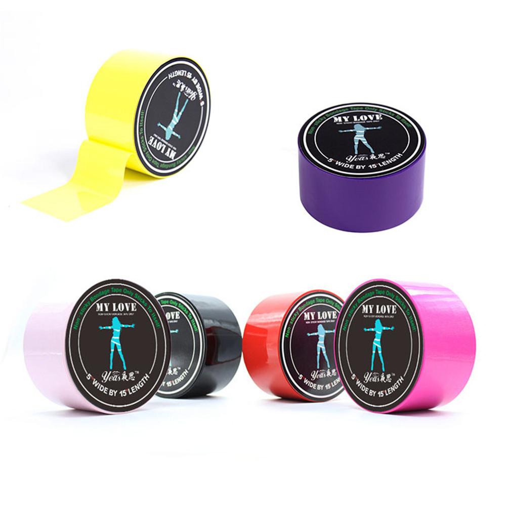 BDSM Static Bondage Restraints Electrostatic No Glue Adhesive Tape Adsorption Alternative Tied Roleplay Adult Erotic Sex
