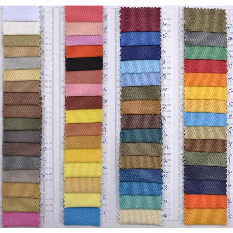 100%Cotton Canvas Fabric Backpack Fabric Tie Dyed 16oz 3*3 Washed Waterproof Canvas Fabric for Luggage Shoes and Handbags