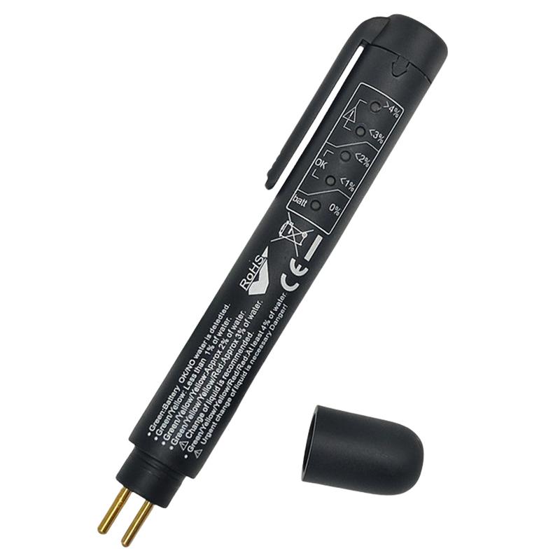 

Automotive Brake Oil Tester 5 LED Indicator Car Brake Fluid Tester Pen Car Brake Fluid Tester Car Vehicle Auto Testing Tool