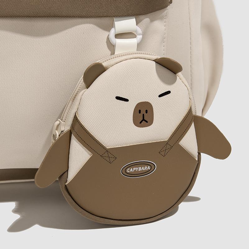 Women's Solid Color Backpack Student Large Capacity Schoolbag Commuter Backpack