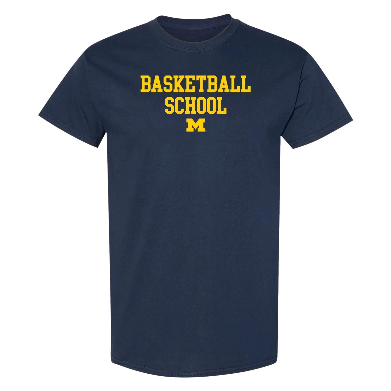 Michigan Basketball School T-Shirt - Navy L