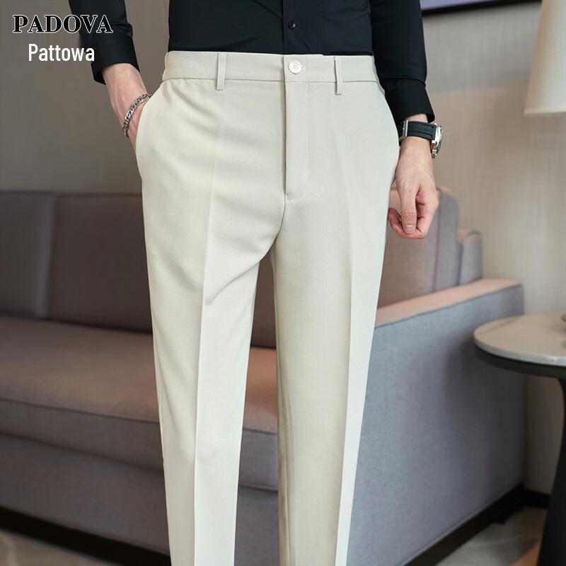 

Patuowa Men s Premium Straight Leg Casual Suit Pants 29