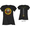 Guns N Roses Herr T-shirt GNRTS35LB02, Svart, Smal passform Medium (UK 10-12)