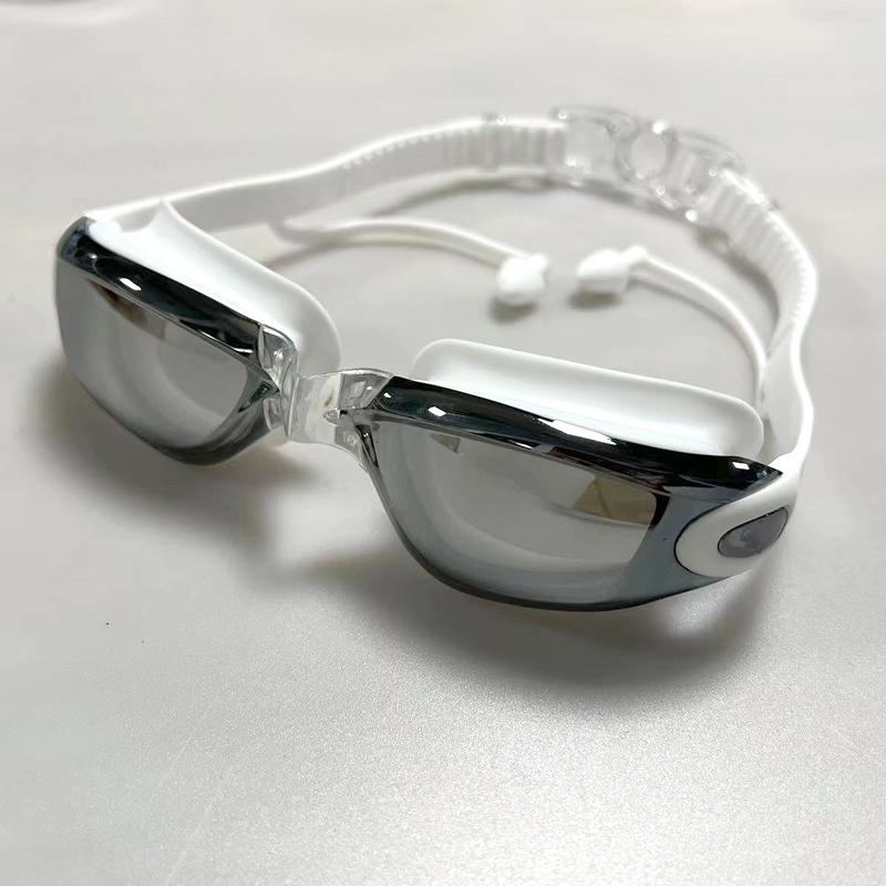 Anti-Fog Myopia Swimming Goggles - HD, Waterproof, Silicone, Electroplated Finish