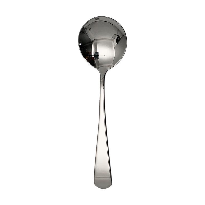 ZISIZ Stainless Steel Round Dessert Spoon
