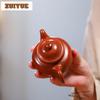 180ml Exquisite Yixing Purple Clay Teapots Handmade Lotus Seed Pot Raw Ore Dahongpao Mud Kettle Chinese Zisha Tea Set Collection