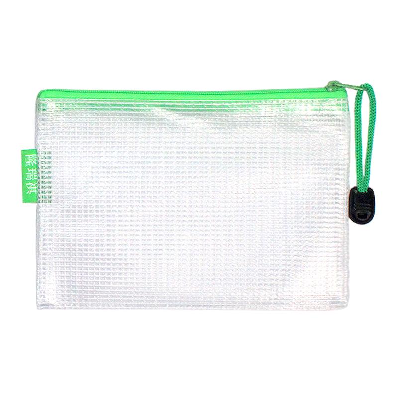Transparent PVC A4 File Bag: Waterproof Mesh Zipper for Student Exam Supplies