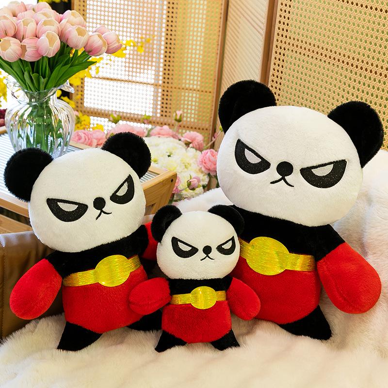 

Guochao Giant Panda Plush Toy - Boxing Panda Doll Ragdoll 25cm 0.15kg