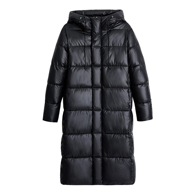 [Black Gold Cotton Clothing] Self-heating Graphene Cotton Clothing Women's Long Hooded Casual Versatile Padded Jacket Autumn and Winter Jacket