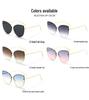 Women's Korean Style Cat Eye Sunglasses, UV Protection, Comfortable Metal Frame, High-End Feel, Polarized Lenses.