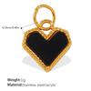 Beach Vacation Diy Oil Dripping Ceramic Fish Pendant Stainless Steel Gold Plated Cute Accessories