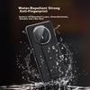 Pipiqiao Drop-Resistant WristbandCase for Honor Magic V3, Leather Foldable Screen Ultra-Thin Shockproof Magnetic Flip Smart View Window, Premium Gray