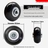 Universal Wheel Replacement for Luggage Suitcase: Leather Caster Rubber Roller Rim Repair Accessories