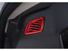 Honda Accord 18th Gen Red Interior Trim Kit: Gear Shift Frame, Armrest, Air Vent, Gear Knob, Steering Wheel.