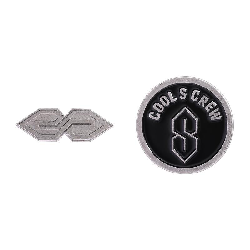 Cool S Crew Symbol Enamel Pin Funny Cartoon Metal Brooches Lapel Backpack Badge Accessories Jewelry Gift for Friends