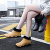 New Fashion Men's Rain Shoes Short Rain Boots Non-slip Water Shoes Couple Velvet Low-top Rubber Shoes Women