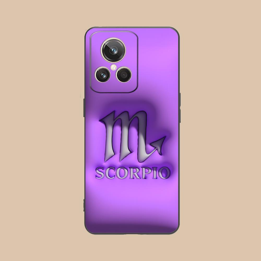 Zodiac Sign Scorpio Phone Case for Realme 15 14 13 12 11 10 9 Pro Plus T I Lite 5G Soft TPU Shockproof Cover