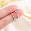 S925 Silver Light Blue Teardrop Earrings Minimalist Niche Design Sweet Elegant Lightweight Luxury Studs For Women