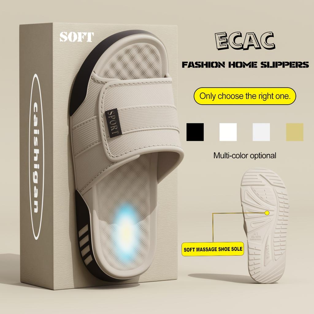Men'S Indoor and Outdoor Slippers Thick Bottom EVA Non-slip Fashionable Wear-resistant Casual shoes