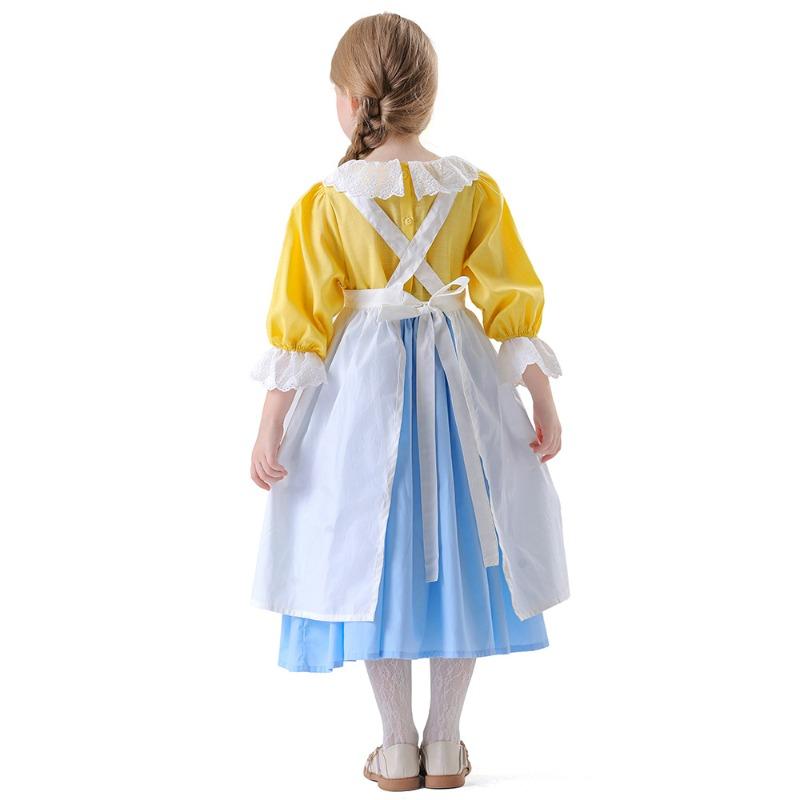 Halloween Farm Pastoral Girl Flower Shop Girl Costume Girl European Civilian Maid Costume