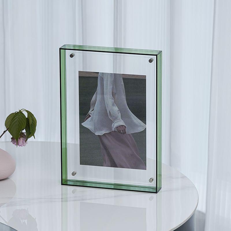 Acrylic Translucent Photo Frame for Ambient Pendulum, Wall Decoration, Hollow Picture Frame for Wedding Photo, ID Photo,Painting