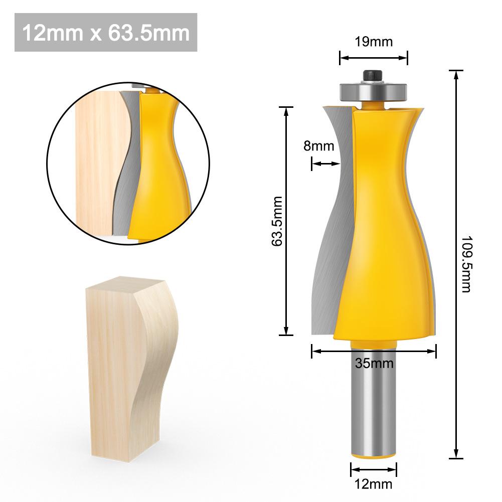 

1/2 Ручка Талия Стройный Шкаф Нож для Ног Деревообрабатывающая Фреза Гравировальный Станок Обрезной Нож Напольный Плинтус Кружево Дверь Шкафа Верхняя Линия Нож slim waist cabinet foot knife 12 * 63.5