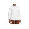 Full Zip Embroidered Breathable Hooded Long Sleeve Coach Jacket Men Jacket White FB7398-100