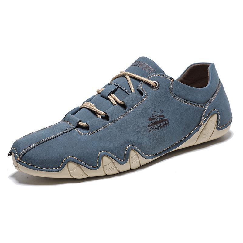 Spring Men's Lace-up Loafers - Large Size Octopus Design Casual Shoes