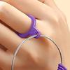 Plastic Finger Rings Size Gauge 5 Color Variants Precisions Measurement Supplies Portable Jewelry Accessory 8x8x5cm