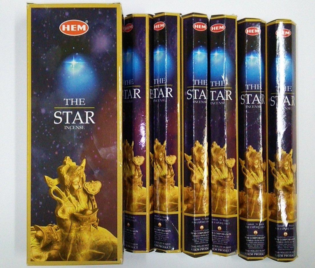 

HEM Star Incense Stick Hexapack 6 Box Set HEM STAR (Hexagonal)