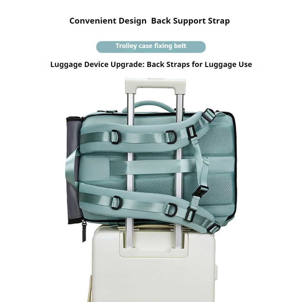 Unisex Ultra Light Large Capacity Travel Backpack, Multifunctional Luggage Bag With Hand & Crossbody Strap For Women Travel And Men Business Trips