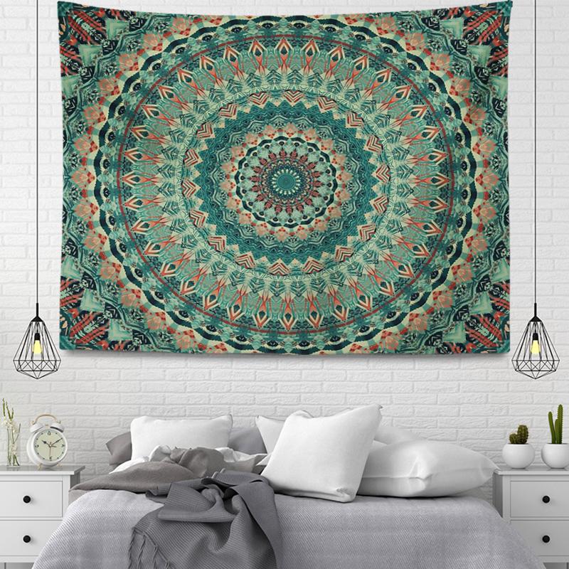 Vintage Bohemian Mandala Tapestry Aesthetic Room Home Decoration Wall Hanging Cloth Living Room Bedroom Decor Tapestries